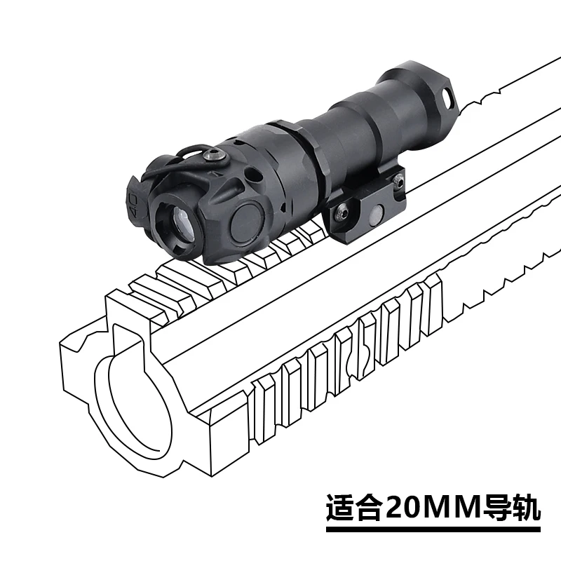 Wadsn linterna táctica KIJI K1, iluminación IR, luz de explorador de caza, Mlok Keymod, instalación de Base, función Dual, interruptor de presión - imagen 4
