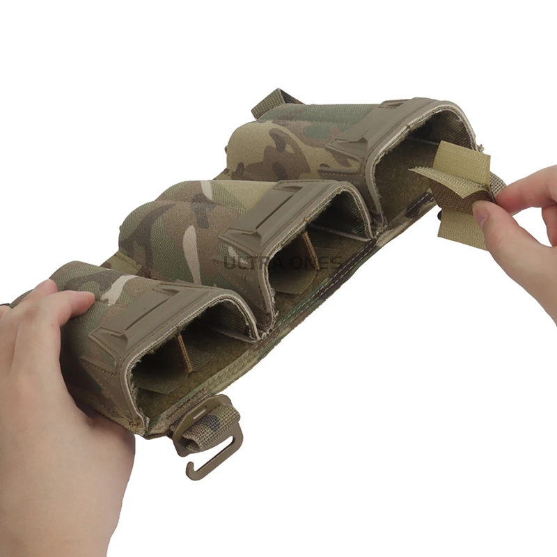 Bolsa para cartel de revista Triple de calibre múltiple para tiro táctico, chaleco extendido de 5,56/9MM, bolsa de transporte frontal, bolsas Triple Mag - imagen 3