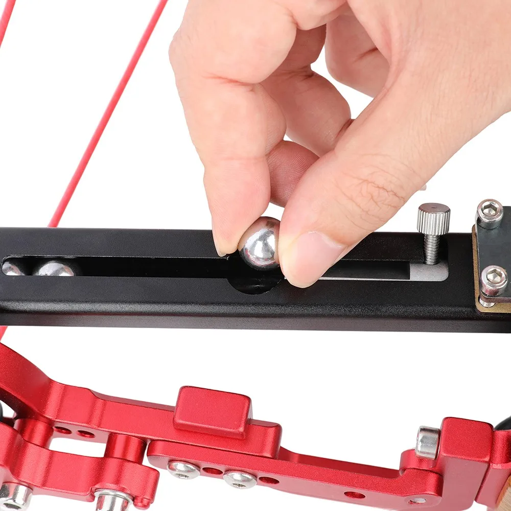 Lanzador de bolas de acero con alimentación automática para arco de caza, capacidad de 12 rondas, montaje de aleación de aluminio, cocción continua, arco de doble propósito Acc - imagen 2