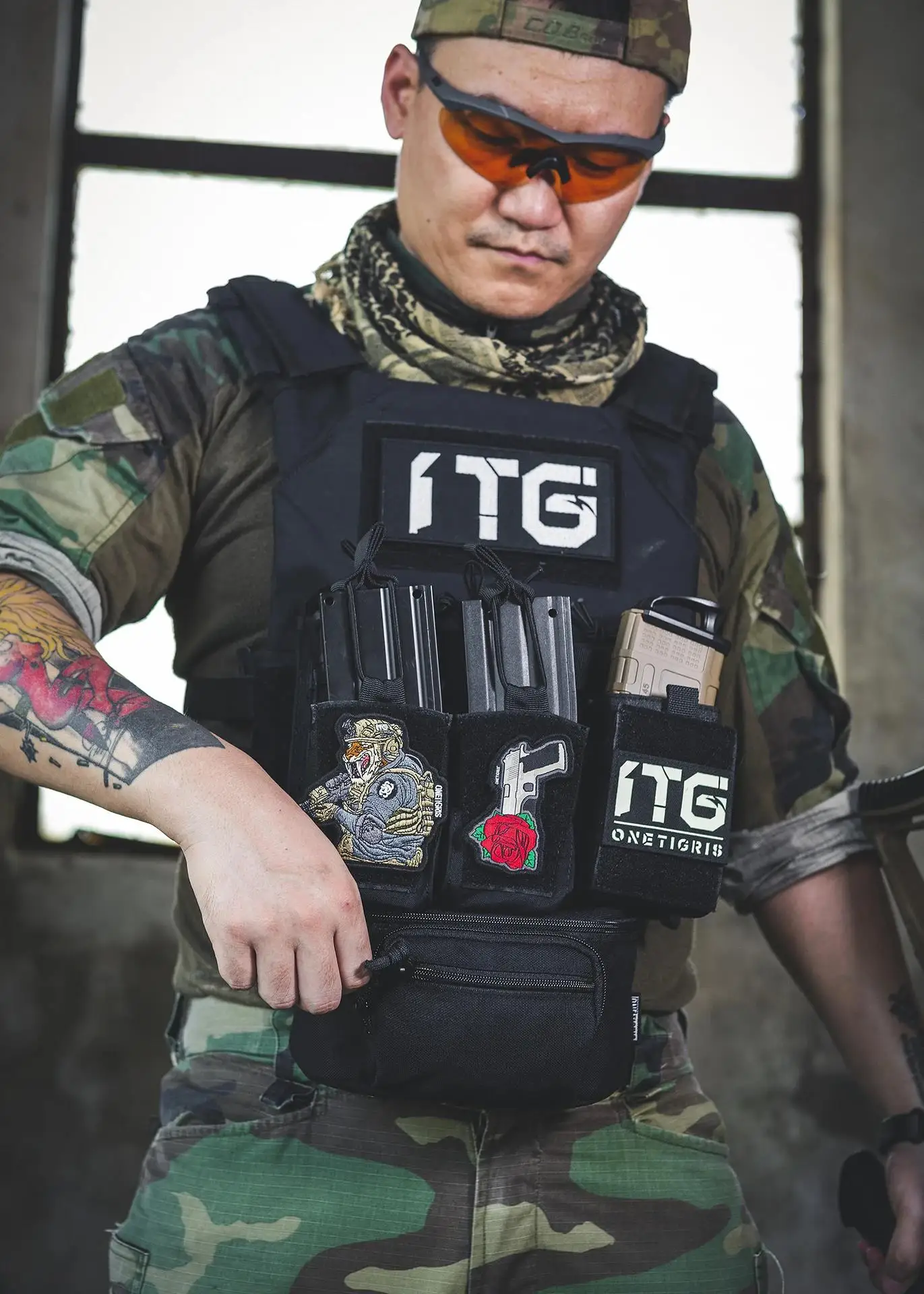 ONETIGRIS-bolsa de descarga táctica para JPC CPC AVS, chaleco táctico, bolsa de caída de utilidad, Kit de transporte táctico Airsoft, bolsa con gancho y bucle - imagen 5