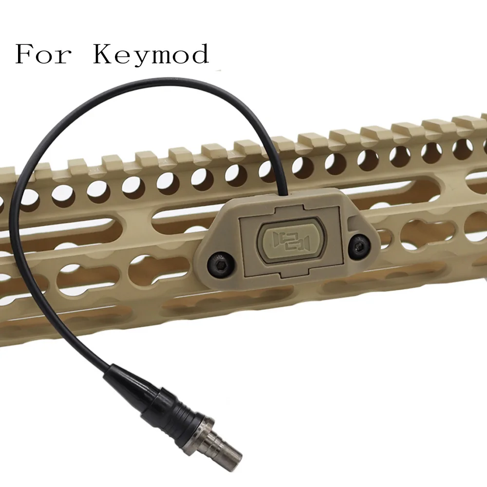 Unidad táctica ModButton botón caliente interruptor remoto de presión M-LOK Keymod riel de 20mm para SF M300 M600 DBAL-A2 PEQ15 2,5 3,5 enchufe SF - imagen 4