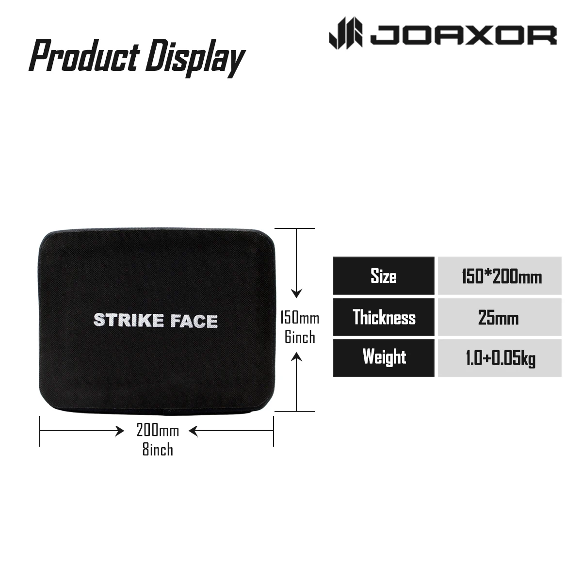 JOAXOR óxido de aluminio 6''X8'' IN LevelV cintura Panel a prueba de balas chaleco balístico placa lateral armadura corporal placa de cintura - imagen 4