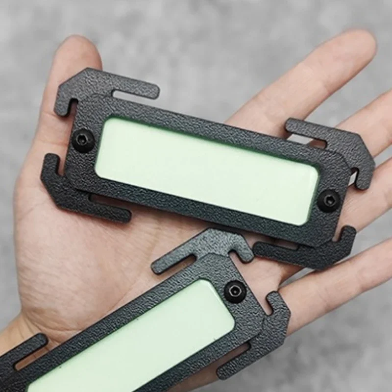 1/2 PCSTactical Molle marca noctilucente herramientas al aire libre mochila Molle de plástico chaleco accesorios para Camping caza Hikin - imagen 2