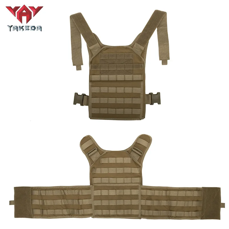 YAKEDA Chaleco táctico MOLLE protector camuflaje aire libre - imagen 5