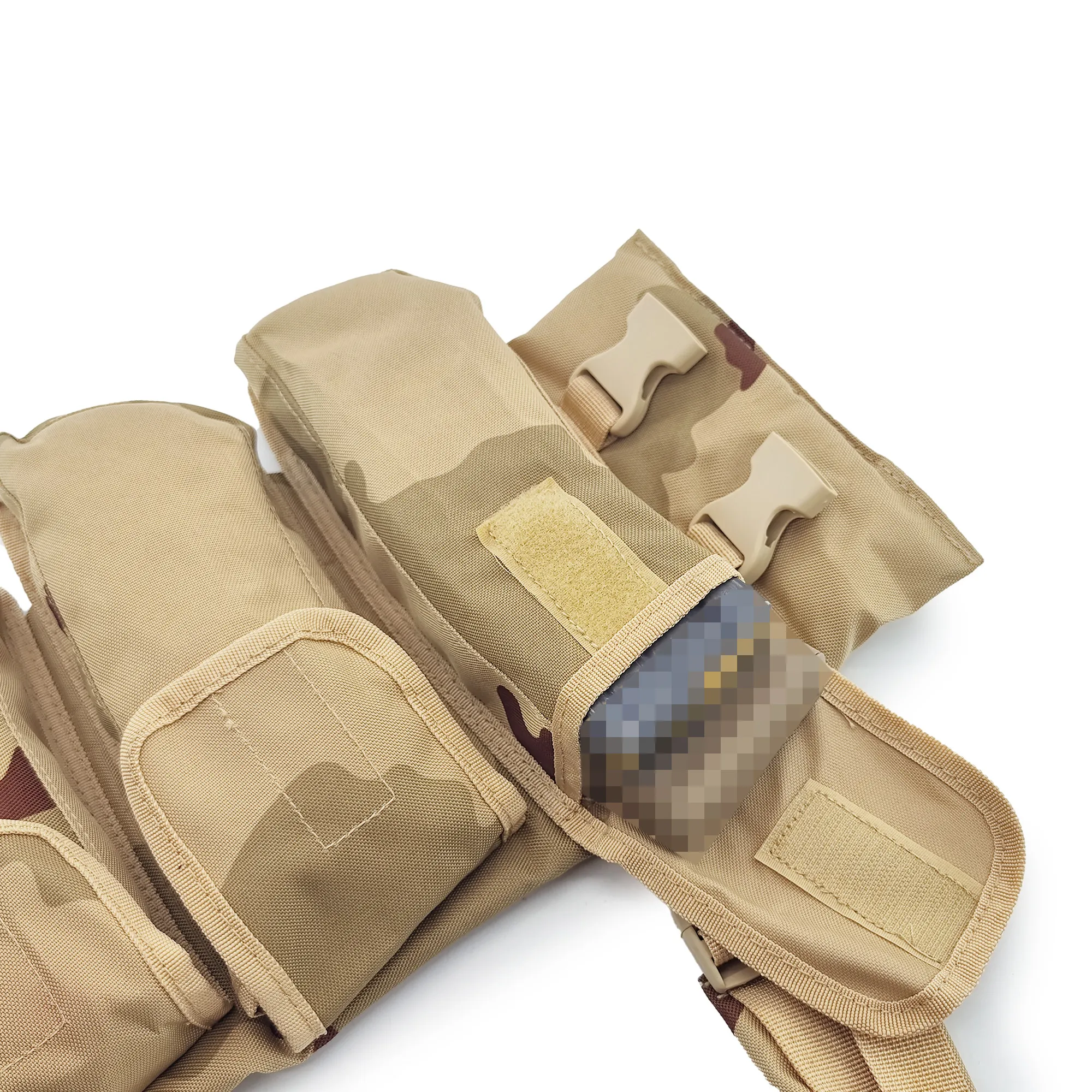 Plataforma de pecho táctica con bolsas magnéticas extraíbles, arnés portador de engranajes Modular con Panel MOLLE personalizable - imagen 5