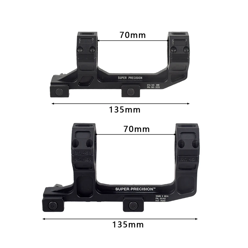 Accesorios siameses GE Automatics 25,4/30mm para rifle M4 M16 Ar15, montaje de alcance óptico, anillos QD, nivel óptico, riel Picatinny de 20mm - imagen 2