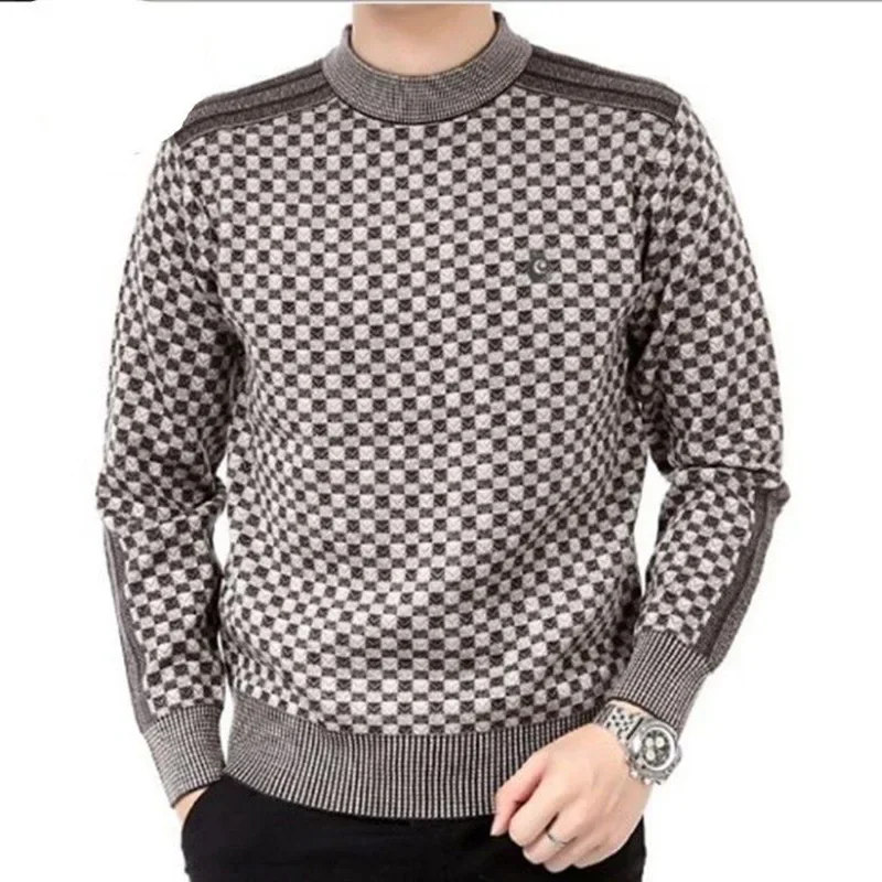 Jersey hombre cuello redondo tejido trenzado estilo táctico casual - imagen 3