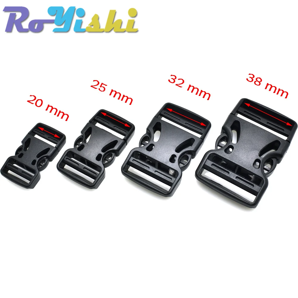 Hebilla ajustable doble de plástico para correas de mochila, equipaje, bolsa de deportes al aire libre, hebilla, accesorios de hebilla de viaje - imagen 2