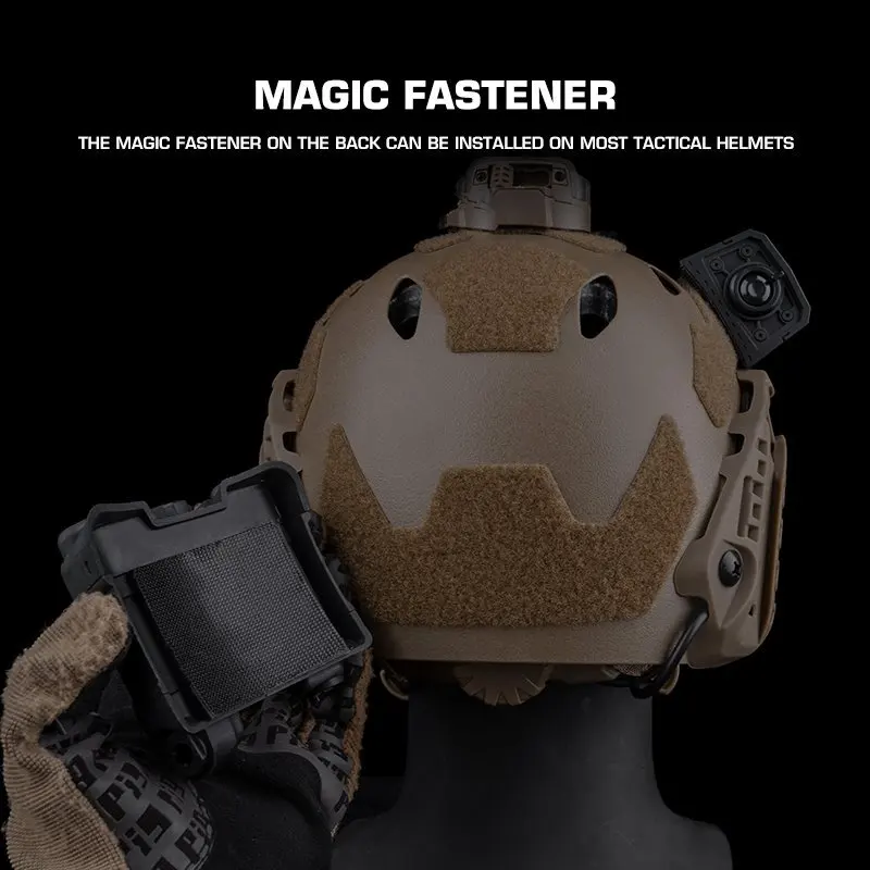 Modelo simulado táctico AN/PVS31, caja de batería para caza al aire libre, equipo de Cosplay Airsoft con sujetador mágico montado - imagen 5