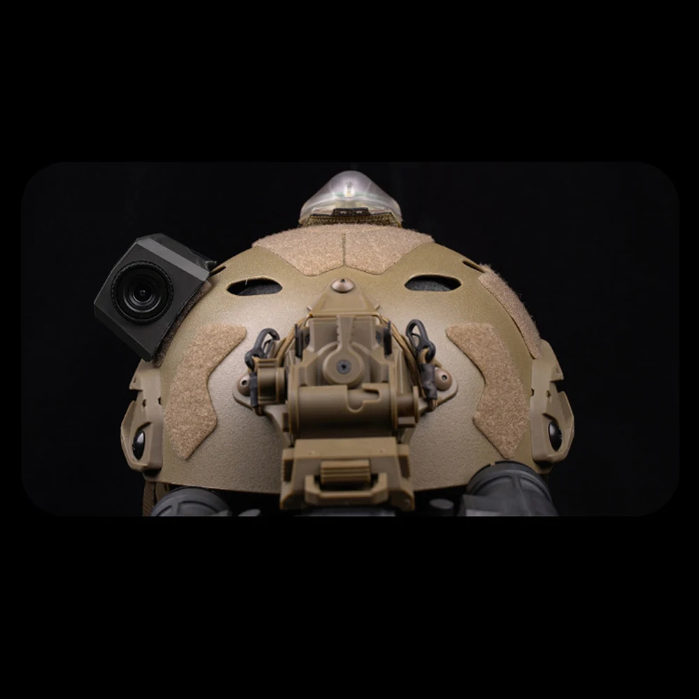 Modelo de cámara de casco táctico con pegatina mágica de bucle de gancho, accesorios de cámara de decoración de casco rápido militar, equipo de Paintball Airsoft - imagen 4