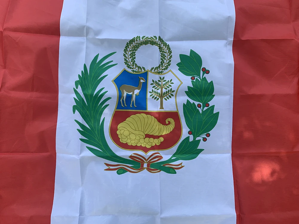 Bandera colgante peruana doble cara