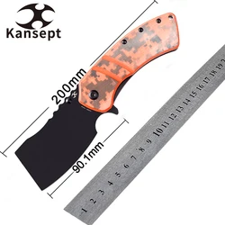Kansept T1030 XL cuchillo plegable EDC micarta G10 camuflado