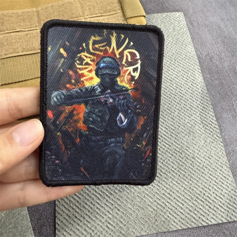 Insignia de moral de soldado táctico, parche impreso, brazalete, equipo de gancho y bucle, mochila para exteriores, accesorios para sombrero, pegatinas - imagen 5