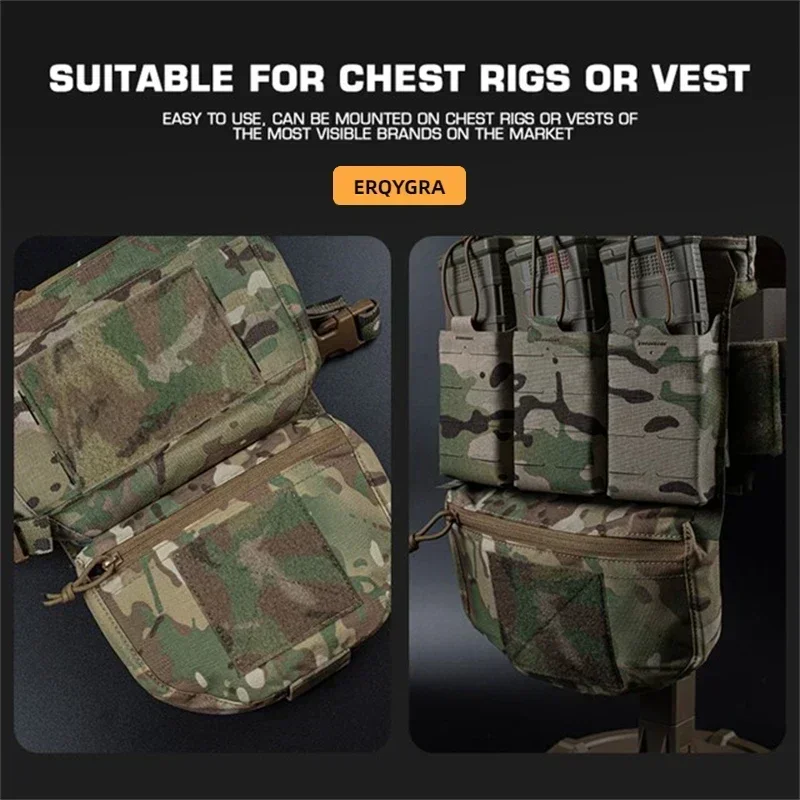 ERQYGRA chaleco táctico de caza, bolsa Molle Gear Airsoft, accesorios CS Wargame, entrenamiento de tiro, equipo deportivo al aire libre - imagen 3