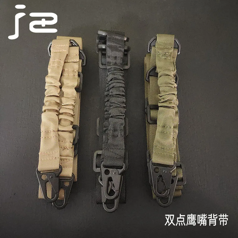 Correa de nailon ajustable para Rifle, cabestrillo de 2 puntos para caza, MS2, MS3, MS4, Ak 47, correa de montaje QD - imagen 2