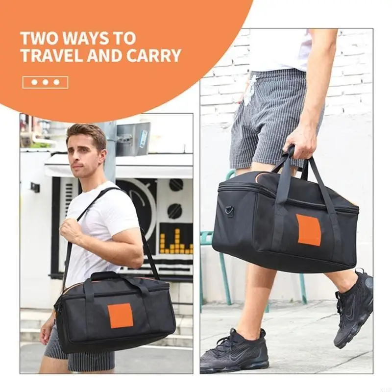 Diseño bolso viaje y correa para hombro para altavoces Boombox 2/3/4, incluido compartimento almacenamiento K1KF - imagen 3