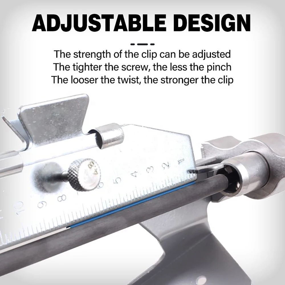 Equipo de caza con arco, plumas adhesivas, plantilla de Fletching ajustable, herramienta recta y helicoidal con abrazadera para herramienta de tiro con arco DIY - imagen 5