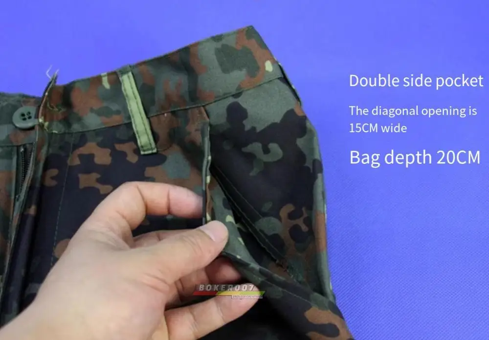 Pantalones cortos de la selva Pantalones cortos delgados de verano para hombres Tela de poliéster de algodón Secado rápido Resistente al desgaste Resistente al desgarro - imagen 2