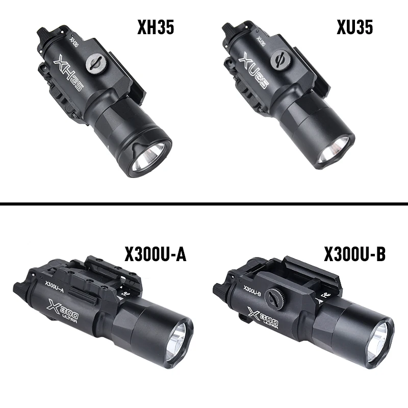 WADSN-X300-B de Metal XU35 para caza, luz blanca estroboscópica Glock G17 18 19, accesorios para pistola, Riel de 20mm, nuevo X300 - imagen 4