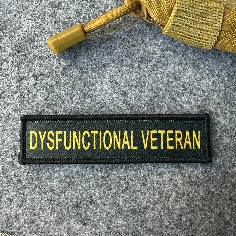 Parche de tira divertido "Vestorista funcional", insignia de moral táctica, parche militar con gancho y bucle para mochila, apliques para ropa - imagen 2
