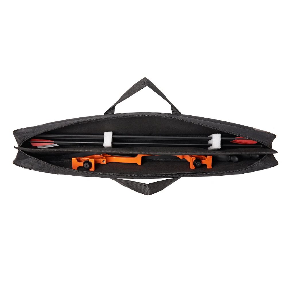 Bolsa de arco de Tiro con Arco impermeable y duradera, bolsa negra de lona para desmontar arco y flecha - imagen 3