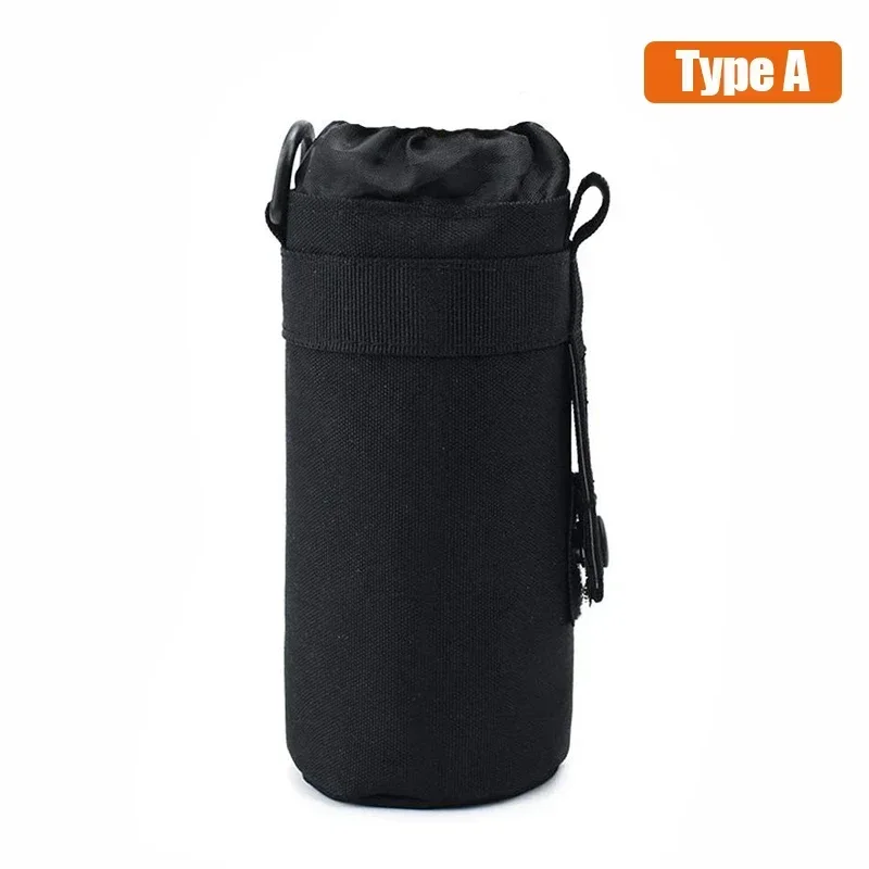 Bolsa táctica Molle para botella de agua, soporte para botella de agua al aire libre, viaje, senderismo, hervidor con cordón, bolsa para equipo Edc - imagen 4