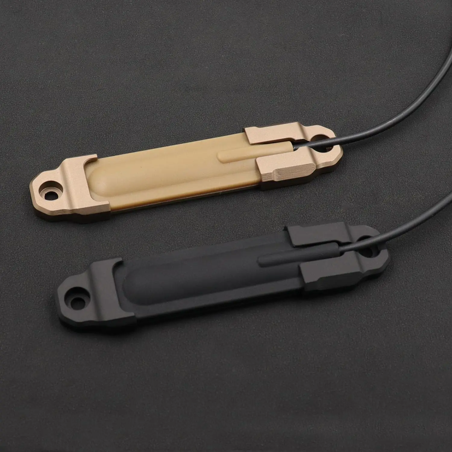 AQzxdc Placa de montaje de interruptor de presión táctica Mlok para montaje de interruptor de cinta remota PEQ 15 de aluminio - imagen 2