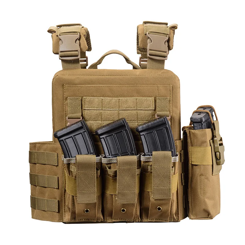 Chaleco táctico portador de placa con liberación rápida, Chaleco de seguridad Molle, Chaleco táctico con corte láser, Chaleco de caza de combate Airsoft