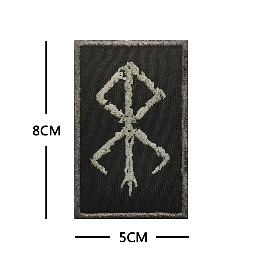 Parches bordados de brújula vikinga del norte de Europa, runas vikingas de Valknut, rúnicas nórdicas, Odin God - imagen 4