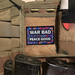 Parche de insignia de moral divertida de War Bad Tobs, brazalete táctico militar, parches de gancho y bucle impresos para ropa, pegatinas para mochila