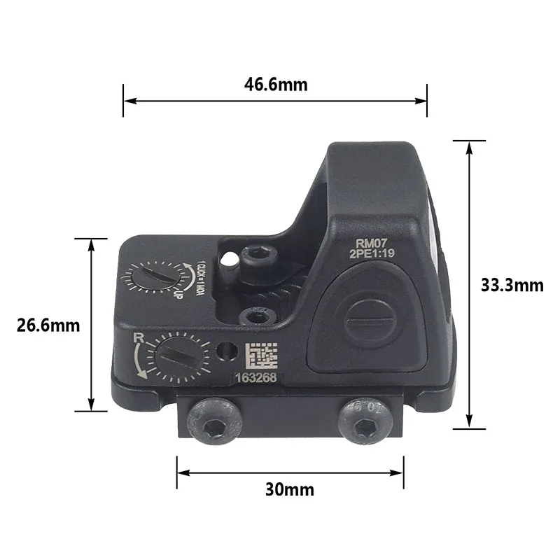 Pistola táctica compacta RMPCC, mira de punto rojo, 3,25 moa, mira para pistola réflex, Glock43X Mos G43X G19 Glock19 Mos IWB, funda suave de aire - imagen 3