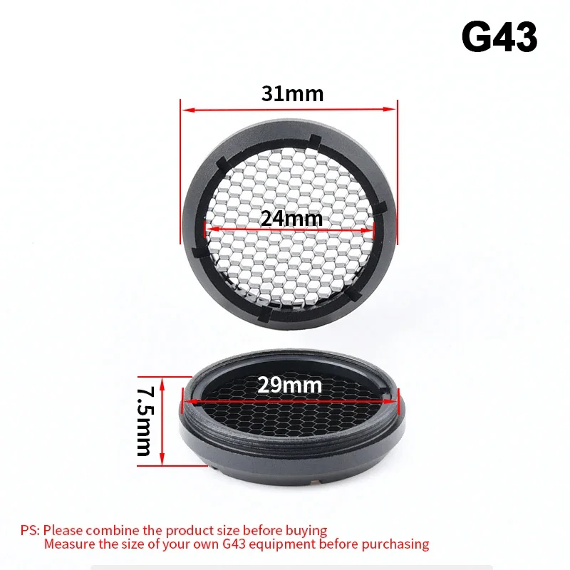 Cubierta protectora táctica Killflash para G33 G43 4xFXD T 1 T 2 lupa de alcance accesorios protectores de sombreado de panal - imagen 2