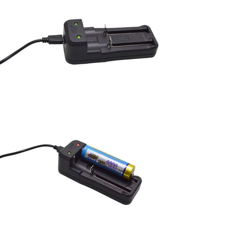Cargador USB de batería Universal de 2 ranuras, carga inteligente para baterías recargables Li-ion 18650 26650 1634014500   Cargador de baterías - imagen 5
