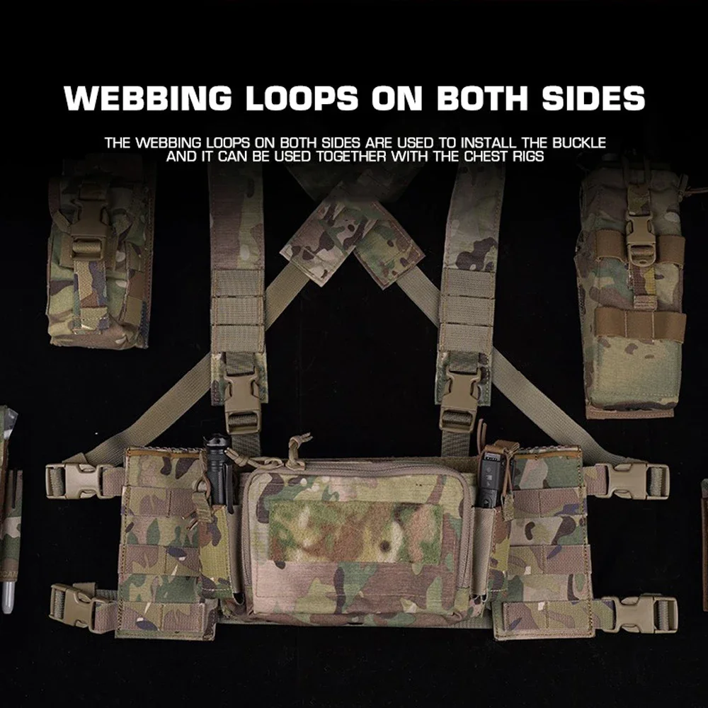 Plataforma de pecho táctica, accesorio lateral Molle D3CR MK3 MK4, plataforma de pecho Hspstyle, Panel de entrada lateral, chaleco de caza Airsoft, equipo