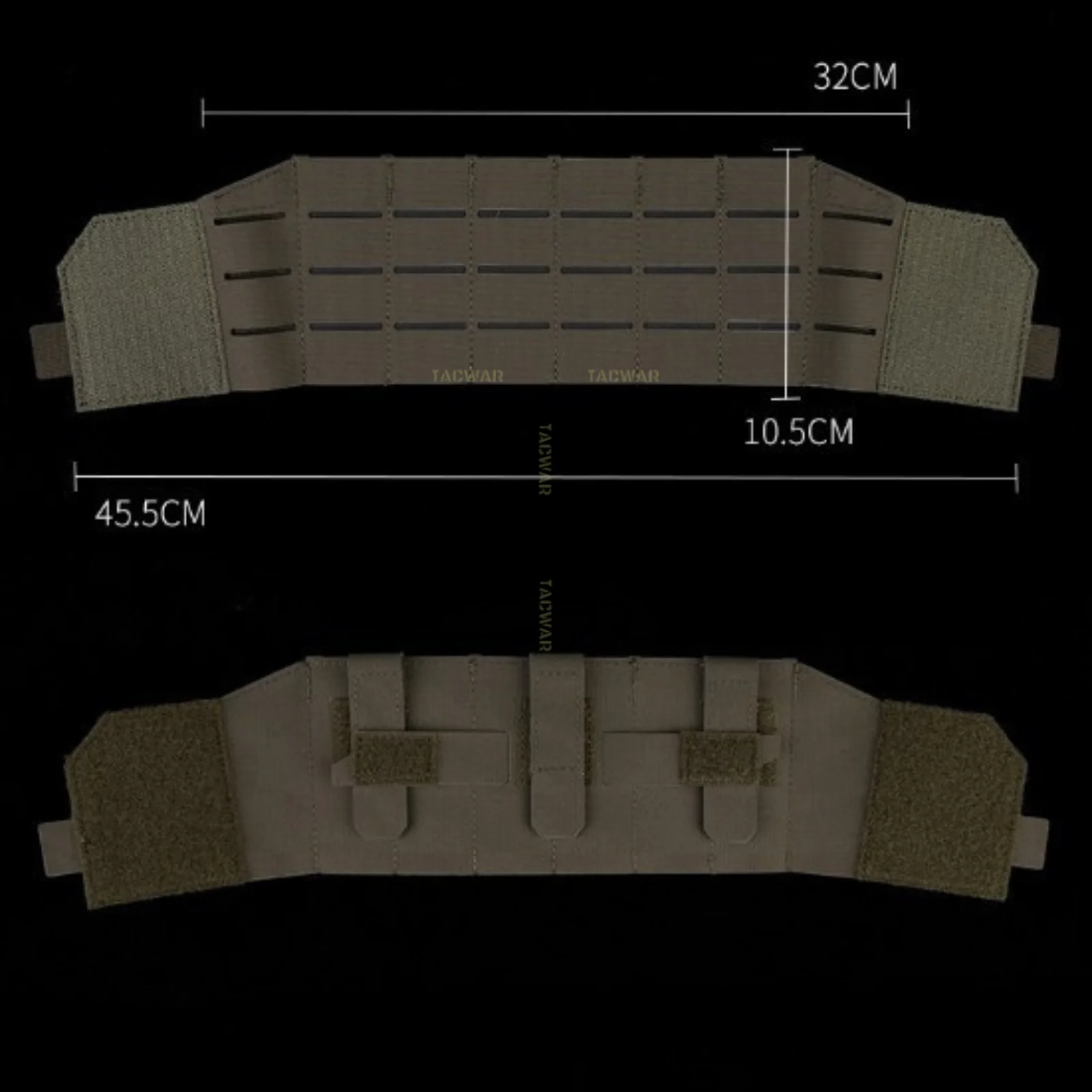 Portaplacas MOLLE Airsoft sistema modular segunda capa K-Z - imagen 2