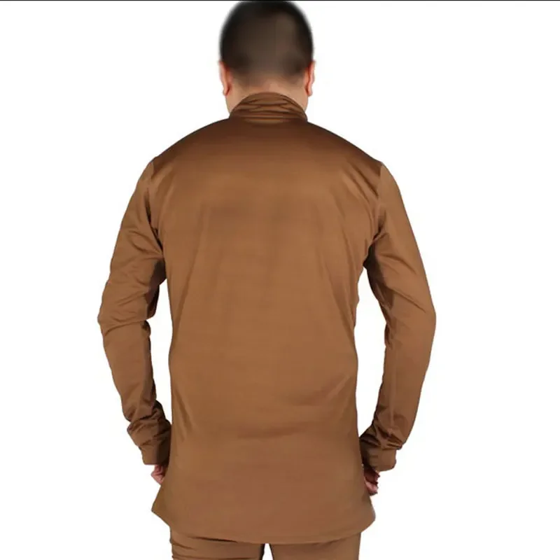 Emersongear versión con cremallera, ropa interior térmica transpirable y cálida para invierno, deportes de viaje, ciclismo al aire libre, senderismo, terciopelo de nailon CB - imagen 2