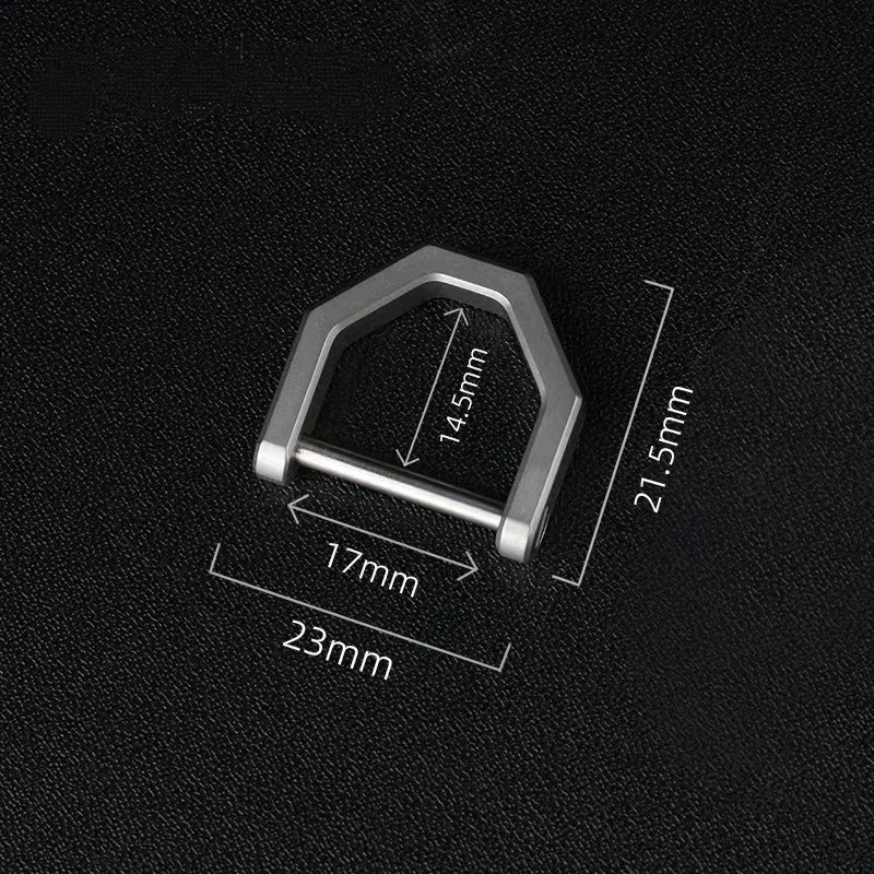 Hebilla de herradura de titanio, llavero de coche de titanio completo con tensión antisuelta - imagen 2