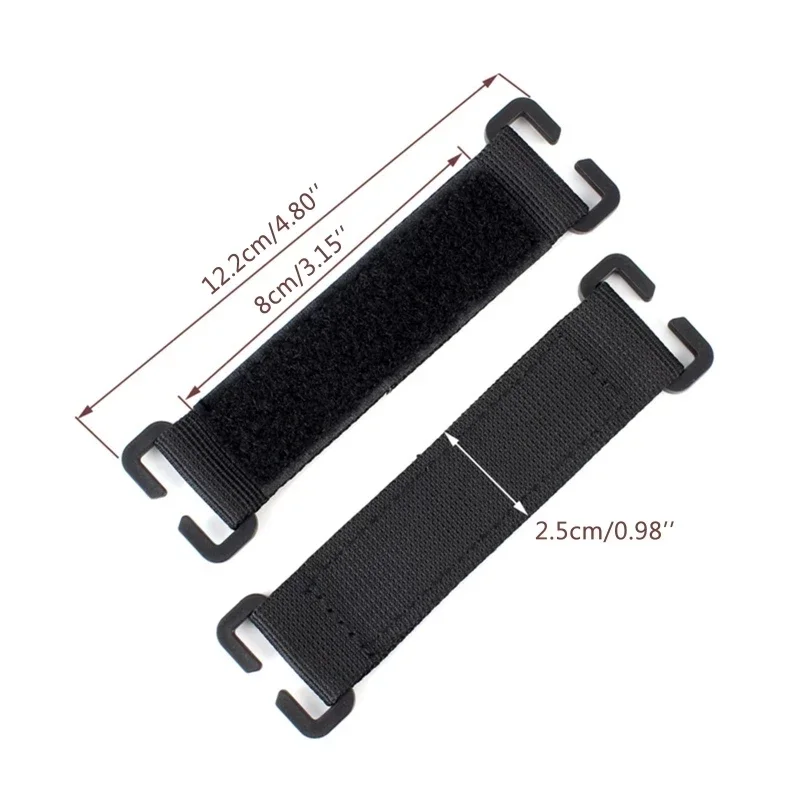 Parches de Panel de gancho y bucle, tablero, chaleco de caza, mochila, parche de identificación práctico, almohadilla para insignia, tiras convertidas, accesorio de sistema MOLLE - imagen 2