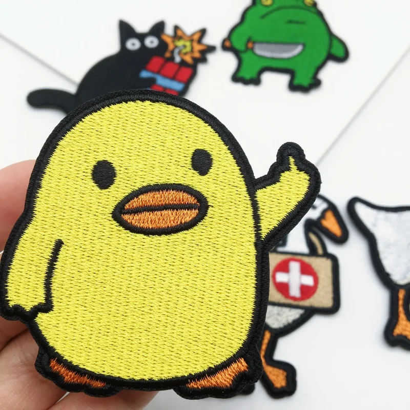 Parches bordados con diseño de animales hilarantes, brazalete para chaquetas, jeans, ropa, mochilas, añade un giro divertido a tu estilo - imagen 5