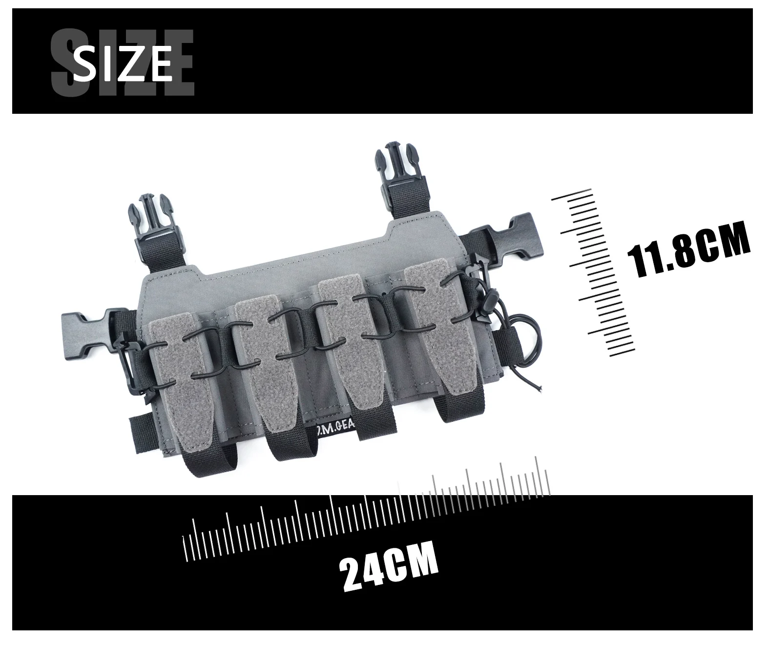 DMGear-ventilador de caza de 9MM, Kit multifunción cuádruple al aire libre, extremo de personalidad SQB, Camuflaje táctico, colgante de pecho - imagen 4
