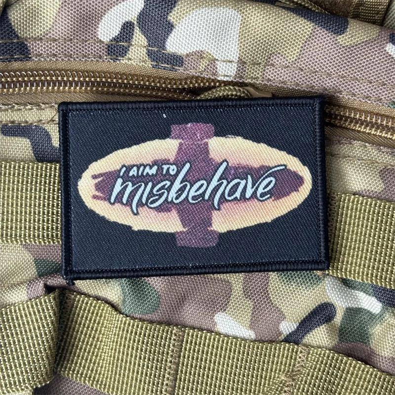 Parche con estampado táctico para ropa, insignias de moral, parches militares con gancho, pegatina para mochila, brazalete - imagen 3