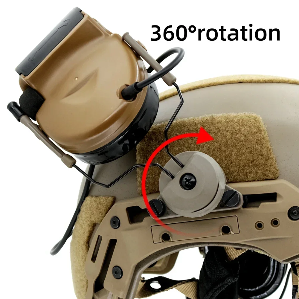 WendyEXFIL-Adaptador de riel para casco táctico TB997, accesorios para auriculares Airsoft, compatibles con auriculares tácticos de tiro Comta - imagen 5