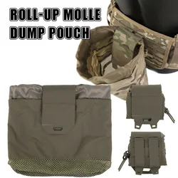 Bolsa de volcado táctica MOLLE enrollable con cordón y cierre