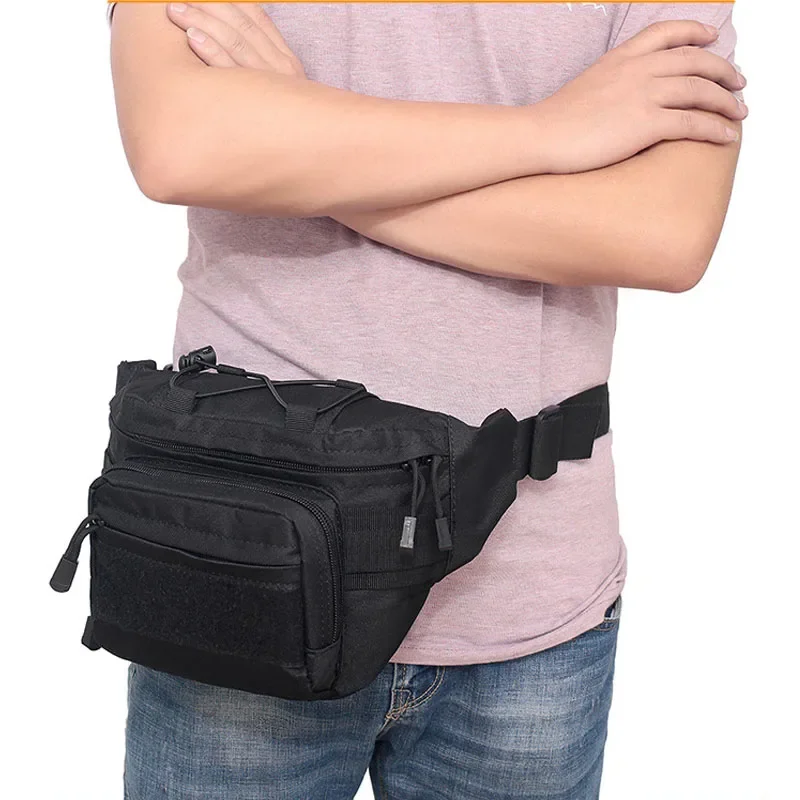 Riñonera táctica EDC, riñonera de nailon, bolsa de pecho para montar, cazar, escalar, acampar, CS, bolsa de herramientas de utilidad para ciclismo - imagen 3