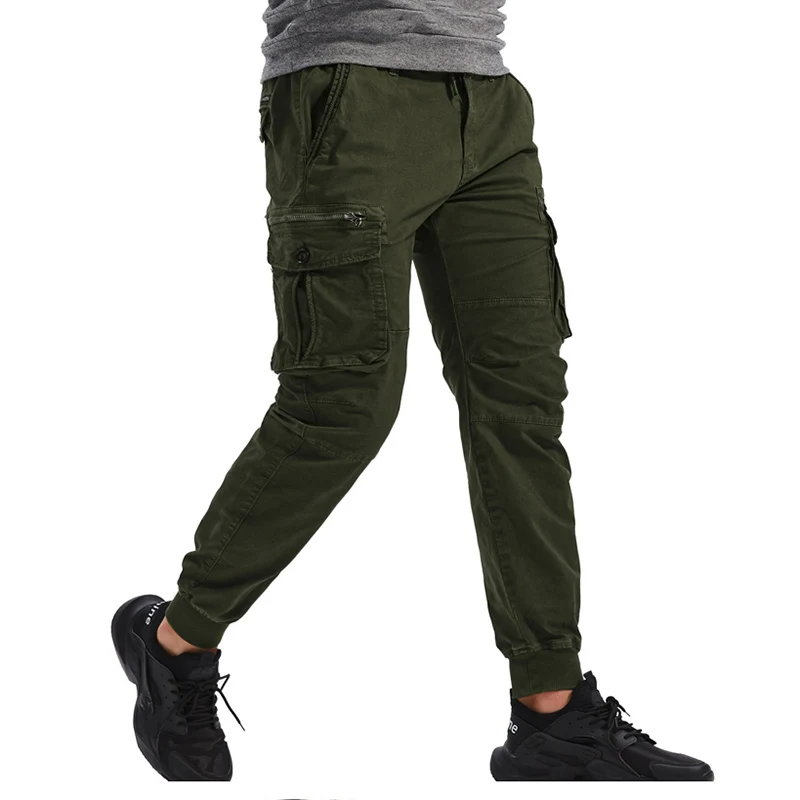 Pantalones Cargo informales con cordón para hombre, ropa de trabajo con múltiples bolsillos, talla grande, para exteriores, senderismo, Camping, escalada, primavera y otoño - imagen 5