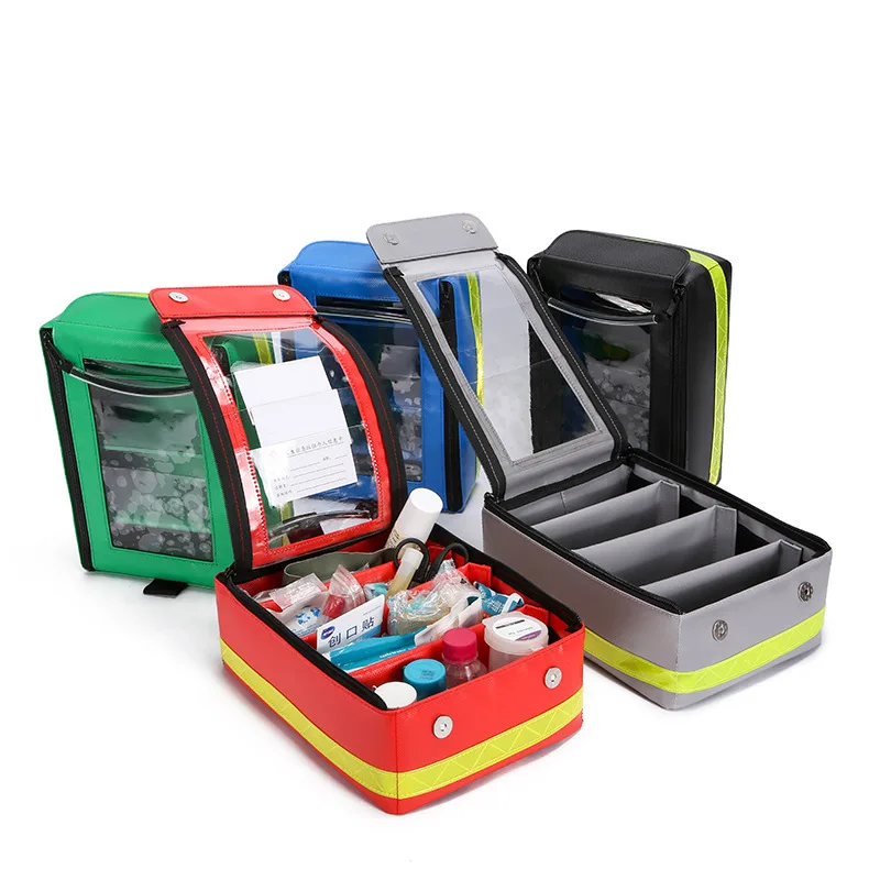 Botiquín de primeros auxilios impermeable, bolsa ligera ignífuga, suministros de supervivencia clasificados de emergencia para natación flotante al aire libre - imagen 2