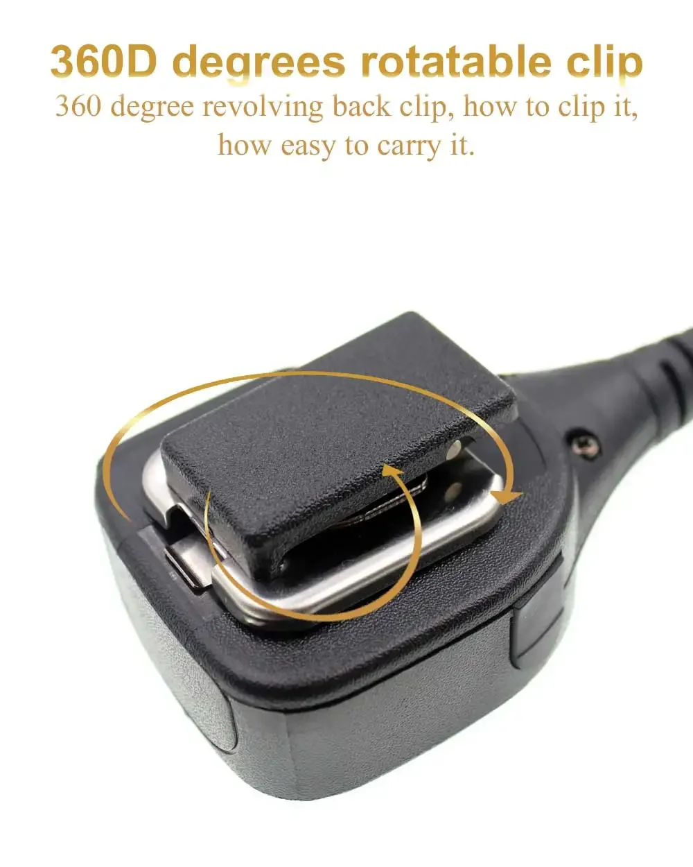 VENTA Micrófono de altavoz PMMN4021-K1 resistente al agua para Baofeng/Quansheng Walkie Talkie UV-5R, BF-888S, etc. - imagen 5