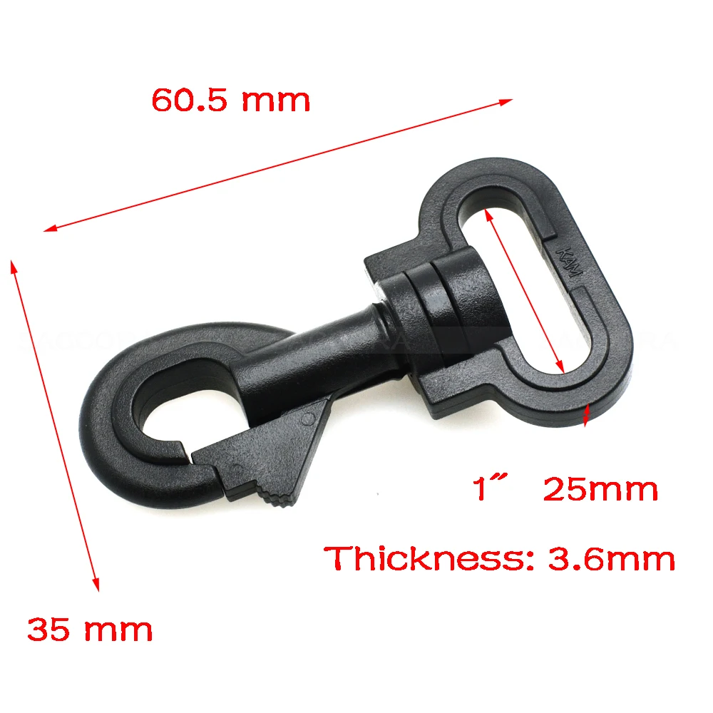 20mm 25mm 30mm 38mm correas de plástico ganchos giratorios para equipaje mochila correas Accesorios - imagen 4