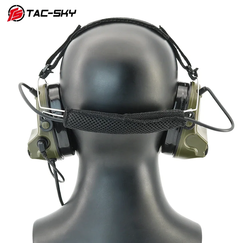 TAC-SKY nueva versión de diadema trasera COMTA II auriculares tácticos con reducción de ruido protección auditiva auriculares de tiro Airsoft - imagen 5