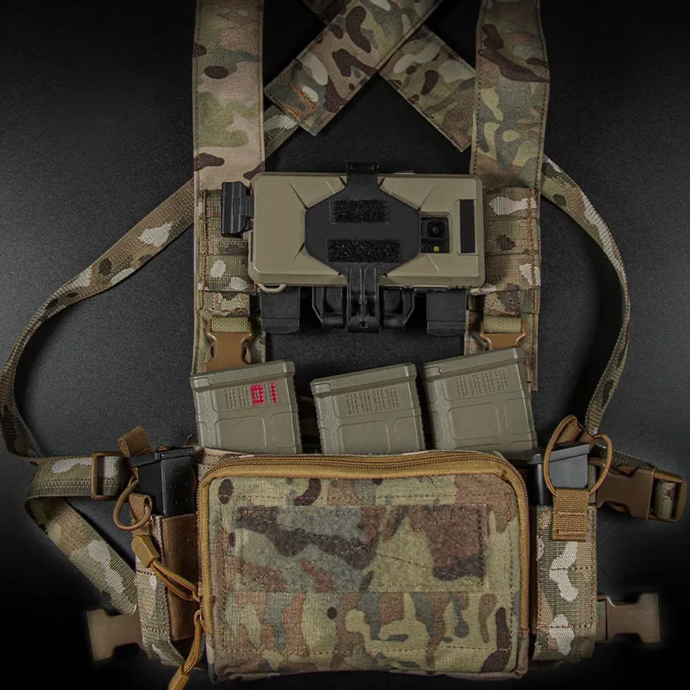 Placa táctica Thorax MOLLE, placa de expansión de plataforma de pecho, Panel Molle de puente EUD para chaleco D3CRM D3CRX, accesorios de caza Airsoft - imagen 5